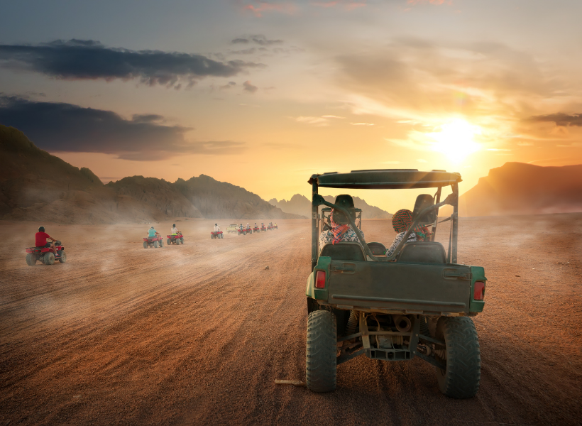 MOTO SAFARI-BUGGY PER QUATTRO